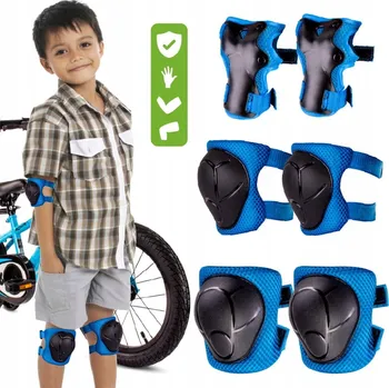 Chránič kolene Chrániče kolen, loktů a zápěstí - Sada chráničů na kolo, koloběžku