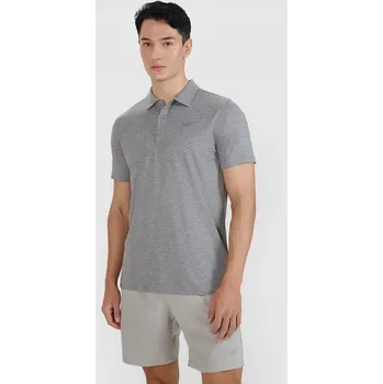 Pánské tričko 4F Polokošile pánské, rychleschnoucí, regular střih - šedé, Velikost S