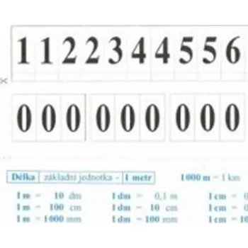 Matematika Hra pro tvoření čísel - Nuly a číslice