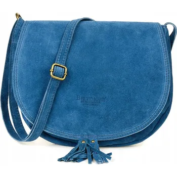 Beltimore kabelka přes rameno přírodní kůže modrá