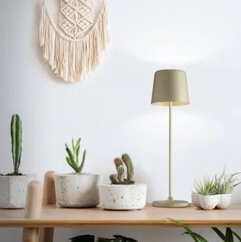 Lampička Brilliant G90939/18 Venkovní AKU stolní lampa KAAMI cappuccino USB-A