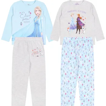 Dívčí pyžamo Sada Pyžamo ANNA A ELSA-LEDOVÉ KRÁLOVSTVÍ 92 cm-2 páry