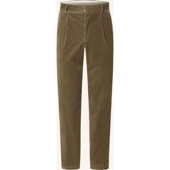 Pánské kalhoty Boss Pánské Oblekové Kalhoty Perin Tapered Fit Z Manšestru,...