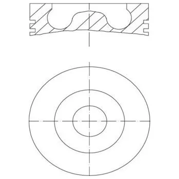 Motor automobilu Píst MAHLE 681 12 00