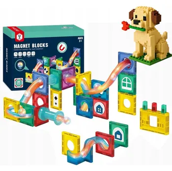 ostatní stavebnice STAVEBNICE 40 ks KULIČKOVÁ DRÁHA SVÍTÍCÍ KULOODROM 107A +