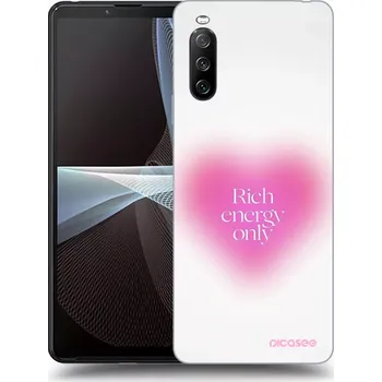 Pouzdro na mobilní telefon Picasee silikonový černý obal pro Sony Xperia 10 III - Rich Energy