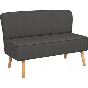 Pohovka Pohovka, 117x55,5x77 cm, tmavě šedá, látka