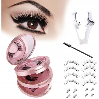 Péče o řasy a obočí Sada magnetických umělých řas, 8 párů magnetických umělých řas