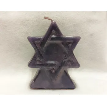 Svíčka Svíce hexagram - fialový