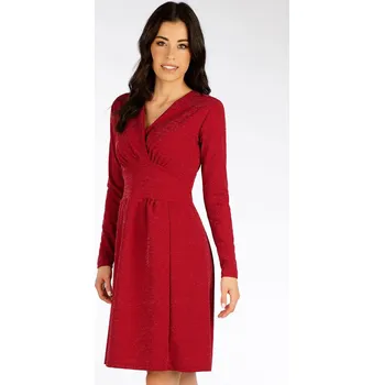 Dámské šaty Dámské šaty LITEX s dlouhým rukávem červené Velikost: L