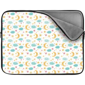 pouzdro na notebook Sablio Obal na notebook Měsíc a modré mráčky - 13"