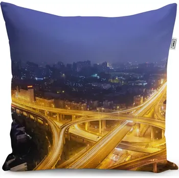 Polštář Sablio Polštář Křižovatka - 50x50 cm