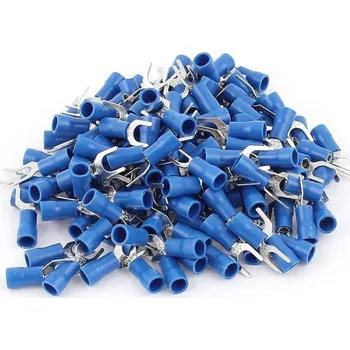 Síťový kabel Vidlička kabelová 5,3mm modrá (SVS 2-5), balení 100ks