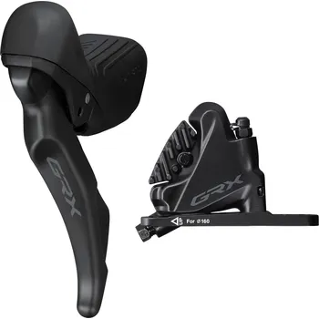 Brzda na kolo SHIMANO kot brzd-set GRX BR-RX400+ST-RX610 před,levá J-kit (ST) polymer + chl BH90,100cm pro 160mm k