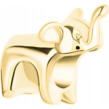 Přívěsek Přívěsek se zlatým slonem Slon stříbro 925