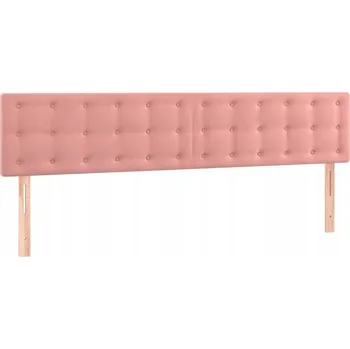 VidaXL Čela postele, 2 ks, růžová, 80x5x78/88 cm, samet