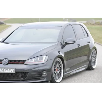PC tuning Rieger blatník pro extrémní snížení pro Volkswagen Golf 7 vč. GTD, GTI, GTI Clubsport, R 3-dvéř., 5-dvéř. před faceliftem, 02/16-, 04/13-12/16, 06/13-12/16, 10/12-12/16, 12/13-12/16, plast ABS bez povrchové úpravy, mont. strana levá