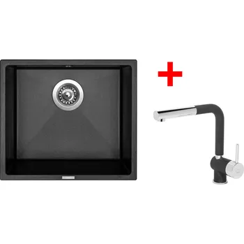 Granitový dřez Sinks FRAME 457 Metalblack + Mix 3 P GR