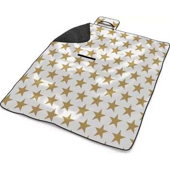 deka Sablio Plážová deka Zlaté hvězdy: 200x140 cm