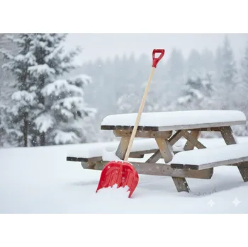 Lopata PLASTOVÁ LOPATA NA SNĚH BAREVNÁ 45CM LOPATA + TYČ + RUKOJEŤ
