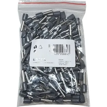 Síťový kabel Dutinka pro kabel 4mm2 šedá (E4012), balení 100ks