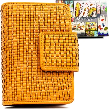 Rovicky dámská peněženka z pravé kůže, žlutá