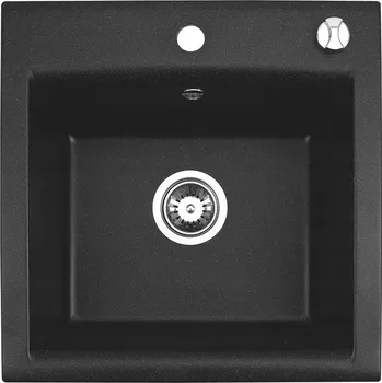 Granitový dřez Jednokomorový granitový dřez Brenor Estein 1K černý