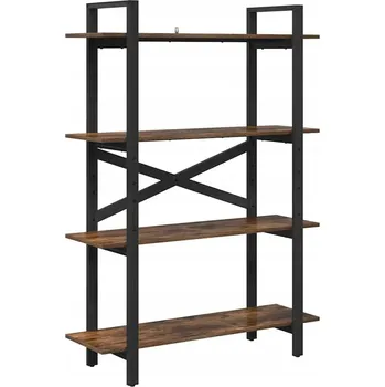 Knihovna VidaXL Knihovna, dub kouřový, 100 x 33,5 x 140 cm