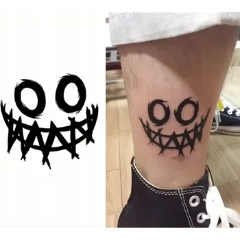 Tetování Polopermanentní tetování úsměv ďábla ruka Halloween dočasné pánské dámské