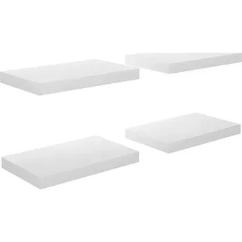 Komoda Police 4 Kusy Bílý Lesk 40x23x3,8 cm MDF