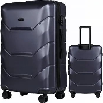 Tvrdý kufr Wings modrý ABS velký 97 l se zámkem na kód