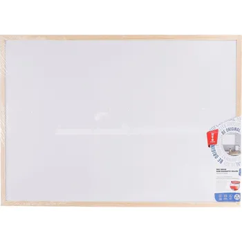 Kancelářský nábytek Magnetická tabule na psaní MemoBe s dřevěným rámem 70x50cm / bílá