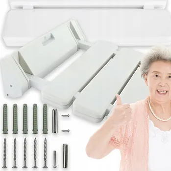 Koupelnové sedátko Skládací sprchové sedátko, plast, 120 kg, 46x41 cm