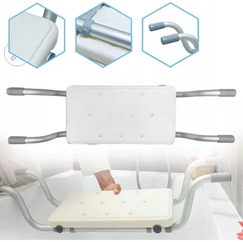 Koupelnové sedátko Závěsné sedátko do koupelny, protiskluzové, hliníková lavička do vany