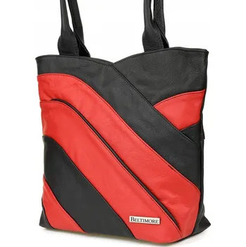 Kabelka Beltimore kabelka z pravé kůže černá