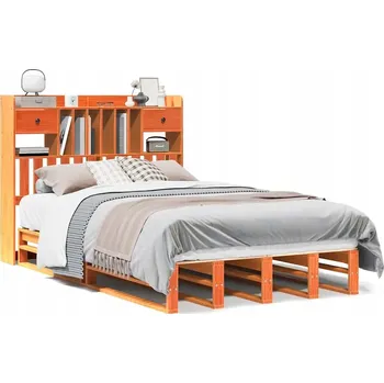 Postel Jednolůžková dřevěná postel VidaXL 135x190 borovice