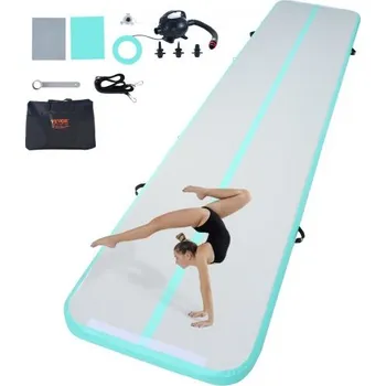 podložka na cvičení VEVOR 16FT Air Track nafukovací tréninková gymnastická podložka na gymnastiku s pumpou