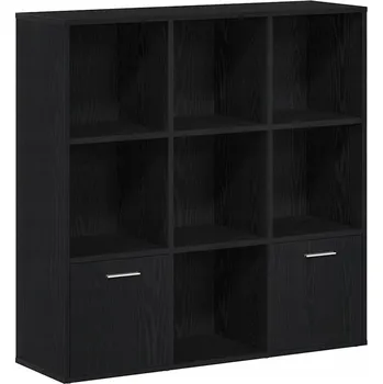 Knihovna Regál na knihy, černý dub, 98x29x97,5 cm