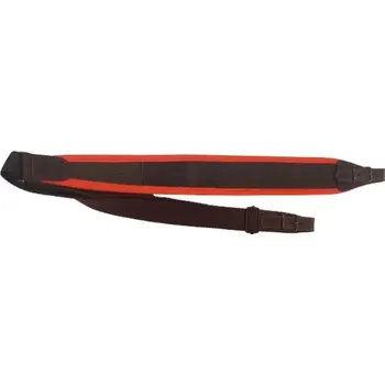 Příslušenství pro sportovní střelbu Nylonový řemen na zbraň Artipel s koženými poutky - oranžový