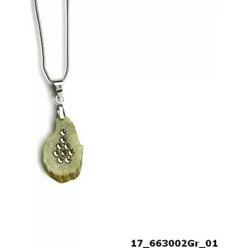 Brož Náhrdelník srnčí s kamínky Swarovski Greige