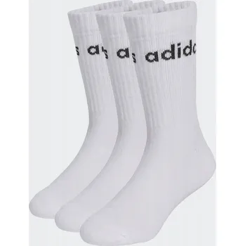 Pánské oblečení Adidas Bavlněné sportovní Ponožky , bílé, dlouhé, 3 kusy, VEL. JX6595 - 30