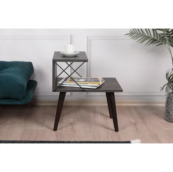 Noční stolek Noční stolek Cross - Dark Brown