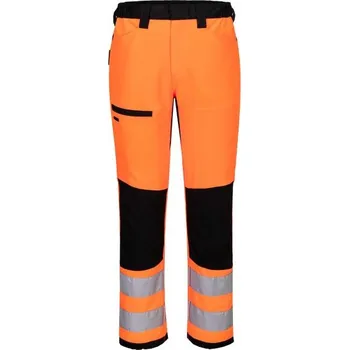 PortWest | WX2 Eco Hi-Vis pracovní kalhoty třídy 2 - Orange/Black / 40 / 40 / oranžová