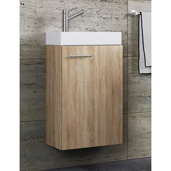 Koupelnový nábytek VCM 2dílné umyvadlo pro hosty Slito, dub sonoma 486399