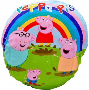 Polštář Polštář prasátko Pepa šťastná rodinka ORIGINÁL HASBRO prasátko Peppa 35 cm