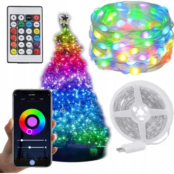 Vánoční dekorace Vánoční osvětlení na stromeček Hurtnet pro vnitřní i venkovní použití, 5 m, 21-50 světýlek