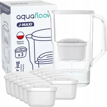 Filtrace vody Filtrační konvice plastová AquaFloow J-MAXI 2,5 l bílá + 12x filtr