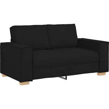 Pohovka Dvojmístná pohovka černá 120 cm Látka