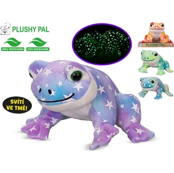 plyšák PLYŠ Žabka svítící ve tmě na usínání 4 barvy na výběr