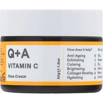 Pleťový krém Víceúčelový pleťový krém Q+A Vitamin C pro den i noc 50 ml